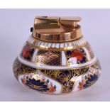 A ROYAL CROWN DERBY IMARI TABLE LIGHTER Pattern 1128. 8 cm wide.