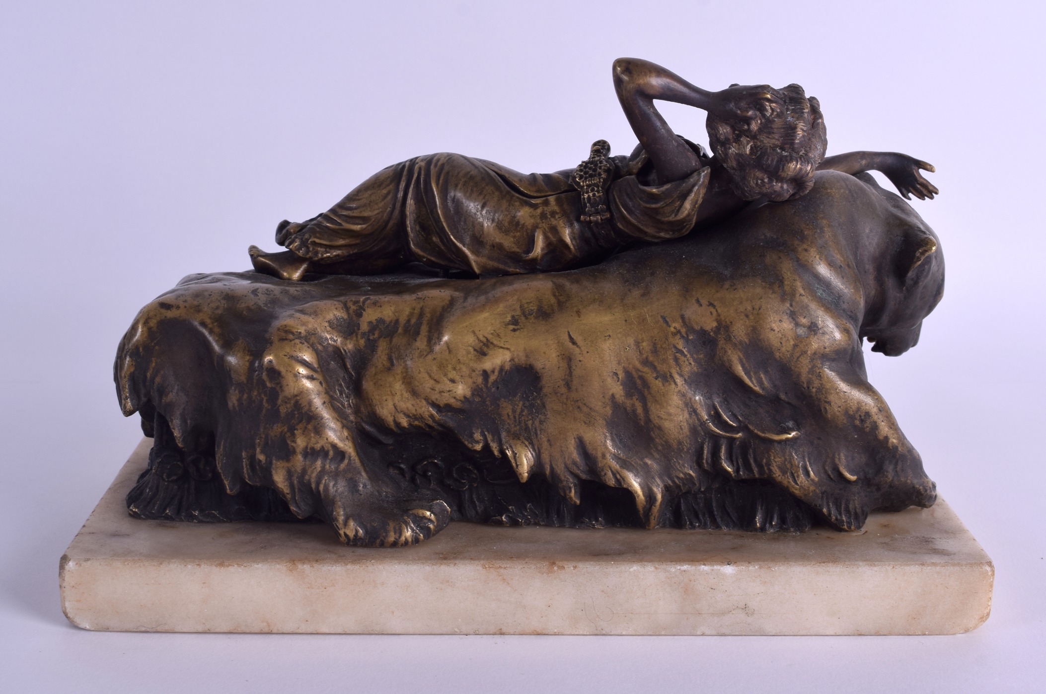 A RARE LARGE EARLY 20TH CENTURY AUSTRIAN EROTIC BRONZE GROUP by Carl Kauba (1865-1922), modelled - Image 2 of 3