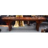 A VERY LARGE 19TH CENTURY CHINESE CARVED HARDWOOD ALTAR TABLE Qing, possibly Huanghuali, with
