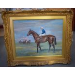 JOHN BEER (1860-1930), framed watercolour, "Sunbright by Sunbridge - Ella Cordery", signed & dated