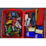 A QUANTITY OF VINTAGE MODEL VEHICLES, including Matchbox, Corgi & Dinky, some boxed. (qty)