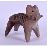 AN INDUS VALLEY POTTERY FIGURE OF A BEAST modelled overlaid with vines. 9.5 cm x 9 cm.