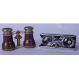 A VINTAGE PAIR OF JAPANESE EICOM BINOCULARS, together with another pair. (2)