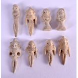 A COLLECTION OF EARLY INDUS VALLEY MINIATURE AMULETS in various forms and sizes. Largest 4.5 cm