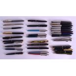 A COLLECTION OF PARKER PENS including mechanical pencils, fountain pens & ball points, one with 14