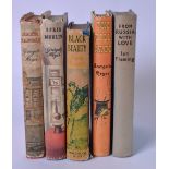 A GROUP OF FIVE BOOKS, including "From Russian With Love" by Ian Fleming and "Black Beauty" by