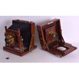 A THORNTON PICARD MAGIC LANTERN together with a J Lancaster & Son Birmingham Lantern. Largest 18