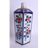 AN EARLY 18TH CENTURY JAPANESE EDO PERIOD IMARI SAKE BOTTLE C1720 painted with floral sprays. 23