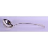 A MID 19TH CENTURY SCOTTISH SILVER SERVING LADLE. Edinburgh 1848. 7.7 oz. 37 cm long.