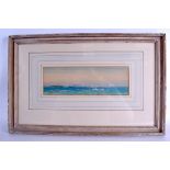 STUDIO OF DAVID WEST (Scottish 1868-1936), framed watercolour, indistinctly signed, crashing waves