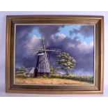 DONALD SELWAY (1931-1992), framed oil on canvas, signed & dated 1973 verso, "The Smock Mill, Dalham,