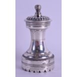 A VICTORIAN SILVER PEPPER POT by Elkington & Co. Birmingham 1883. 6.5 oz. 10 cm high.