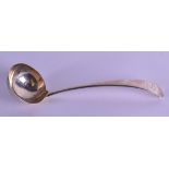 AN EARLY 19TH CENTURY SCOTTISH SILVER LADLE. Edinburgh 1816. 2.4 oz. 19 cm long.