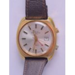 A VINTAGE SWISS EMPEROR ALARM WRISTWATCH. 3.5 cm wide.