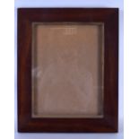 AN ANTIQUE WOODEN PICTURE FRAME. 56.5 cm x 45.5 cm.