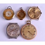 FOUR VINTAGE WATCHES together with a watch case. (5)