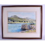 J CAMPBELL KERR (circa 1970), framed watercolour, unsigned, river landscape, "Elderwater,