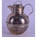 AN EDWARDIAN SILVER JERSEY CAN MILK JUG. 3.7 oz. Birmingham 1907. 11.5 cm high.