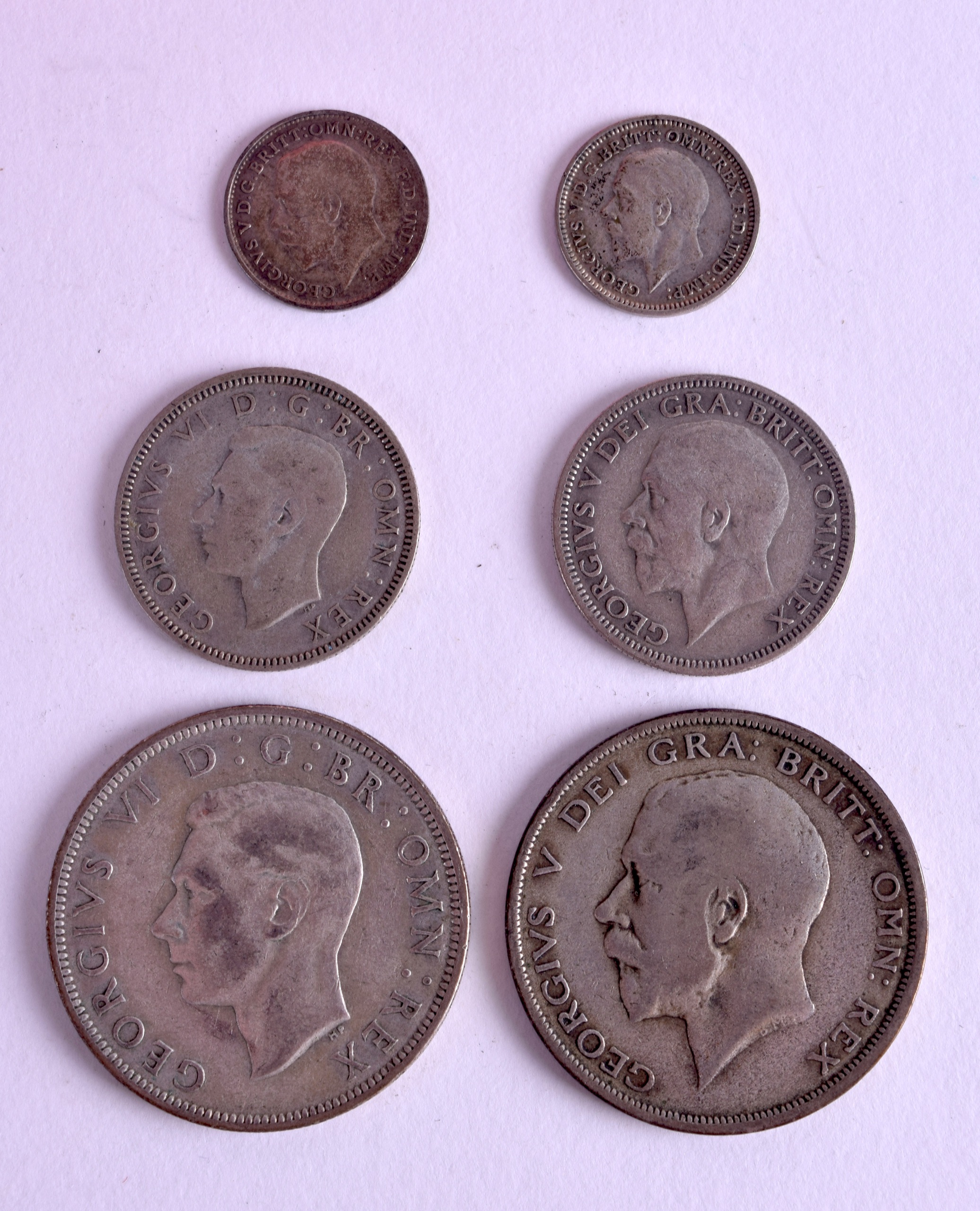 A LARGE COLLECTION OF PRE 1947 SILVER COINS approx. 2.5kgs. (qty) - Bild 2 aus 2