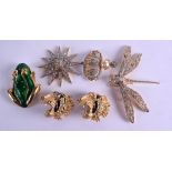 A GROUP OF VARIOUS COSTUME BROOCHES including three by Butler & Wilson. (6)