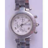 A KLAUS KOBEC SPORTS CHRONOGRAPH WRISTWATCH. 3.75 cm diameter.