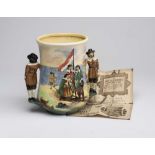 OF SOUTH AFRICAN INTEREST - a Royal Doulton earthenware loving cup "To Commemorate the Landing of