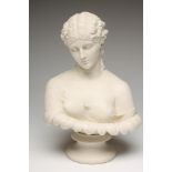 AN ART UNION OF LONDON PARIAN BUST OF CLYTIE, 1855, after C. Delpech, impressed marks, 13 1/2"