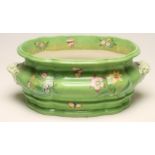 A VICTORIAN COPELAND LATE SPODE EARTHENWARE FOOTBATH, of two handled lobed rounded oblong form, on-