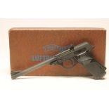 A WALTHER LUFTPISTOLE LP 53 .177 AIR PISTOL, with 9 1/2" barrel, adjustable rear sight, ergonomic