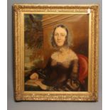 ENGLISH SCHOOL (Mid 19th Century), Portrait of Eliza Pemberton (nee Grimshaw) of Leeds, seated