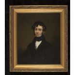 ENGLISH SCHOOL (Early 19th Century), Portrait of a Young Gentleman in Frock Coat and Black Neck Tie,