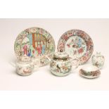 A COLLECTION OF CHINESE PORCELAIN comprising a famille verte teapot and cover, another teapot and