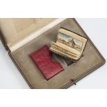 MINIATURE BOOK OF WATERCOLOURS contained alongside its slipcase in a bespoke box labelled: 'Jean