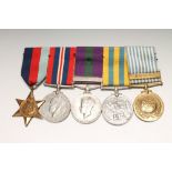 A FAMILY OF SECOND WORLD WAR AND LATER MEDALS awarded to A. White, comprising George VI General