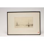HAROLD WYLLIE (1880-1973), "Netley Hospital and Southampton", etching, signed in pencil and numbered