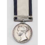 A NAVAL GENERAL SERVICE MEDAL with renamed inscription for John Brookfield, Copenhagen 1801 bar and