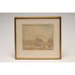 PHILIP CONNARD R.A. (1875-1958), "Old Isleworth", watercolour and pencil, signed, artist's and