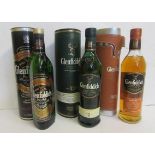 One bottle Glenfiddich Rich Oak 14 year old single malt, one bottle Glenfiddich 12 year old single