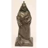 A BRONZE FIGURE OF QUEEN VICTORIA probably by Joseph Edgar Boehm (1834-1890), modelled standing