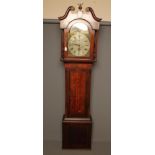 AN OAK LONGCASE by Joseph Dean, Birkenshaw, the thirty hour movement with anchor escapement and