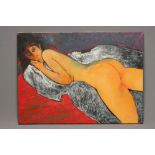 GERARD DUREUX (French 1940-2016), Female Nude Study, unsigned, 28 3/4" x 39 1/2", unframed (