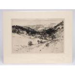 LEONARD RUSSEL SQUIRREL (1893-1979), "Barden Tower, On The Wharfe", etching, signed in pencil,