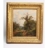 ALFRED AUGUSTUS GLENDENING (c.1840-1810), Figures in a Landscape, oil on canvas, signed with