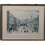 LAURENCE STEPHEN LOWRY R.A. (1887-1976), "The Level Crossing, Burton On Trent", reproduction in