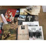 Churchill/wartime memorabilia inc Calenders etc...