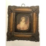 A 19th Century Mini Portraiture Watercolour of Lady