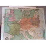 Two World Maps and a Telegraph War Map