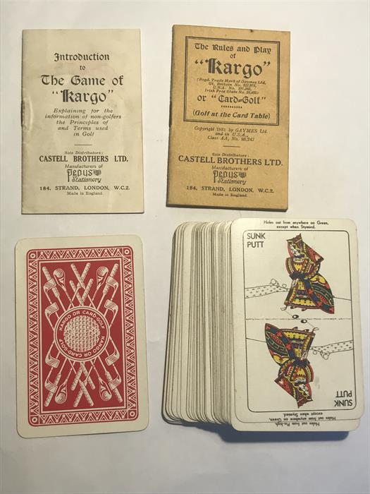 A KARGO OR CARD GOLF GAME by Castell Brothers Ltd with cards and instructions - Image 3 of 3