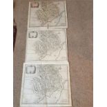 Three Maps Of the County of Monmouth by Robert Morden