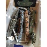 Box Lot of Model Warships